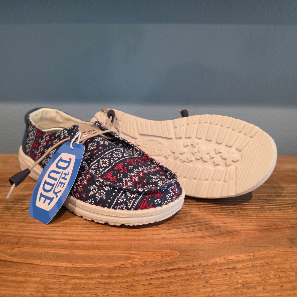 Hey Dude Womens Wendy Winter Sweater Shoes Loafers Nordic Slip On Size 9 - Picture 1 of 9